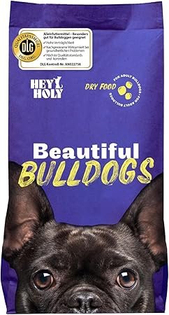 HEY HOLY Premium Trockenfutter für Bulldoggen 100% getreidefrei | 7kg hypoallergenes Hundefutter für ausgewachsene Bulldoggen mit Lachs | Hochverträglich aus natürlichen Zutaten