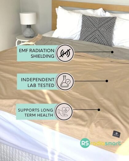 Radia Smart® Shielding Bed Blanket,Extra Large, EMF Protection 57"x78"