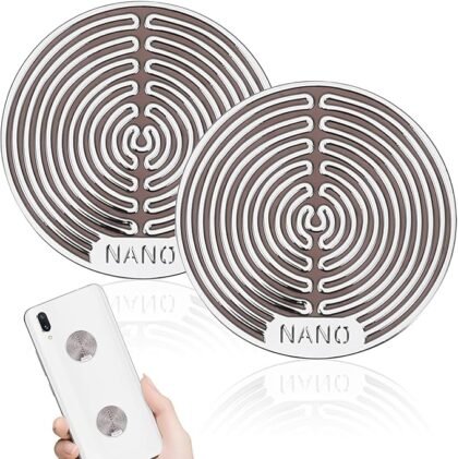Hemobllo Anti Strahlung Handy Aufkleber - 2 Stück Strahlenschutz Aufkleber EMF Schutz Aufkleber Telefon Aufkleber Blocker Schild für Handys Laptop Computer Elektronische Geräte