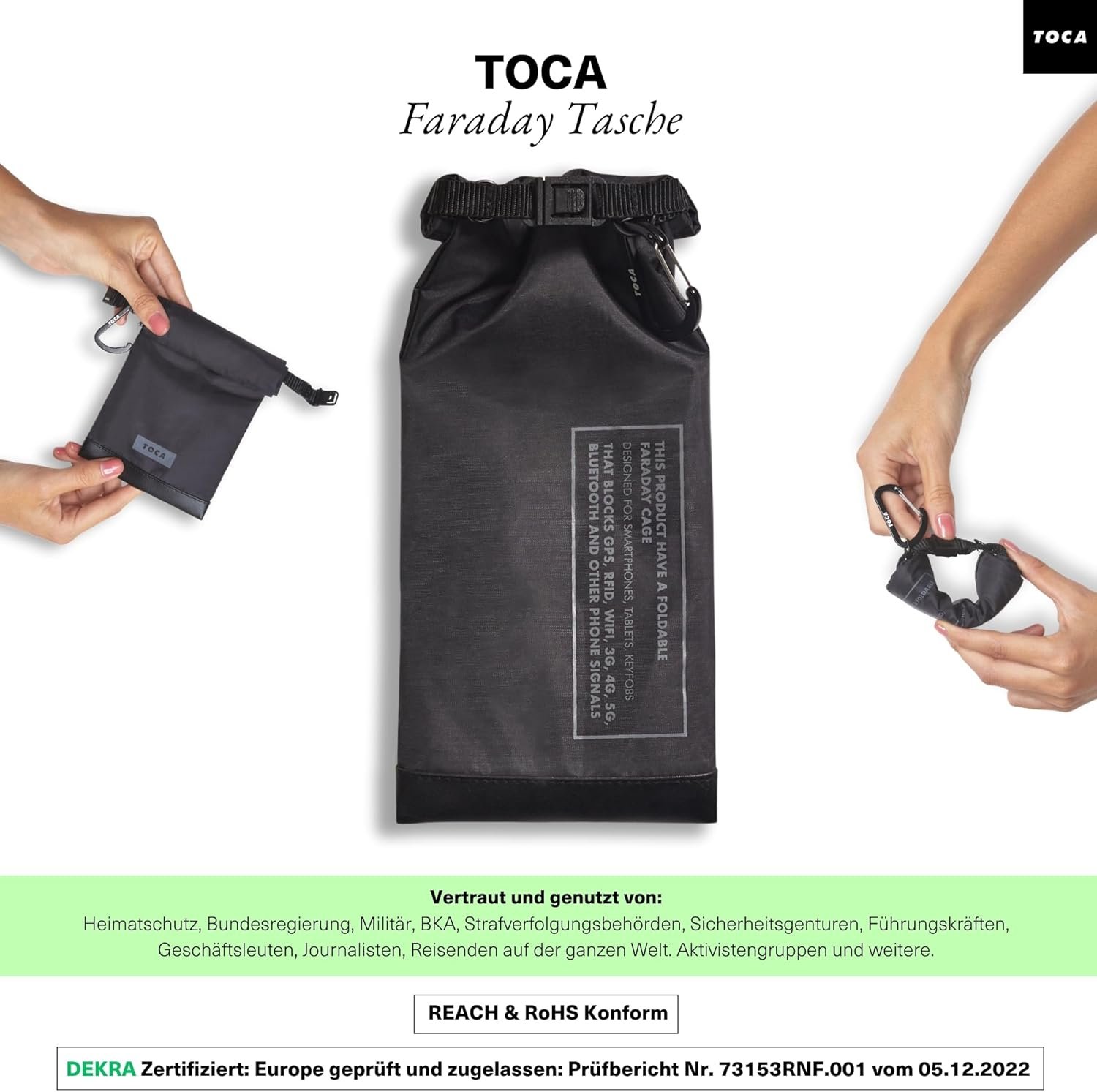 TOCA No Signal Sleeve – 5G Faraday-Handyhülle zum Schutz vor EMF und Tracking – Bild 5