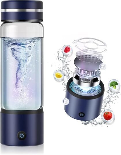 XSWCCJJ Neue Wasserstoff Wasserflasche Elektrolyse Technologie【H₂-Elektrolyse Technologie】 420 ML Hydrogen Water Bottle mit TOP SPE PEM-Technik, Wasseraufbereitung in 3 Minuten