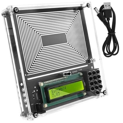 7,83 Hz Schumann-Resonanzgenerator mit Schutzhülle 0.1~30000 Hz Ultra Heilung USB Schumann-Resonanz-Sinuswellengenerator 15x15cm Impulsgenerator Frequenzgenerator Schumann Frequenz Generator (Schwarz)