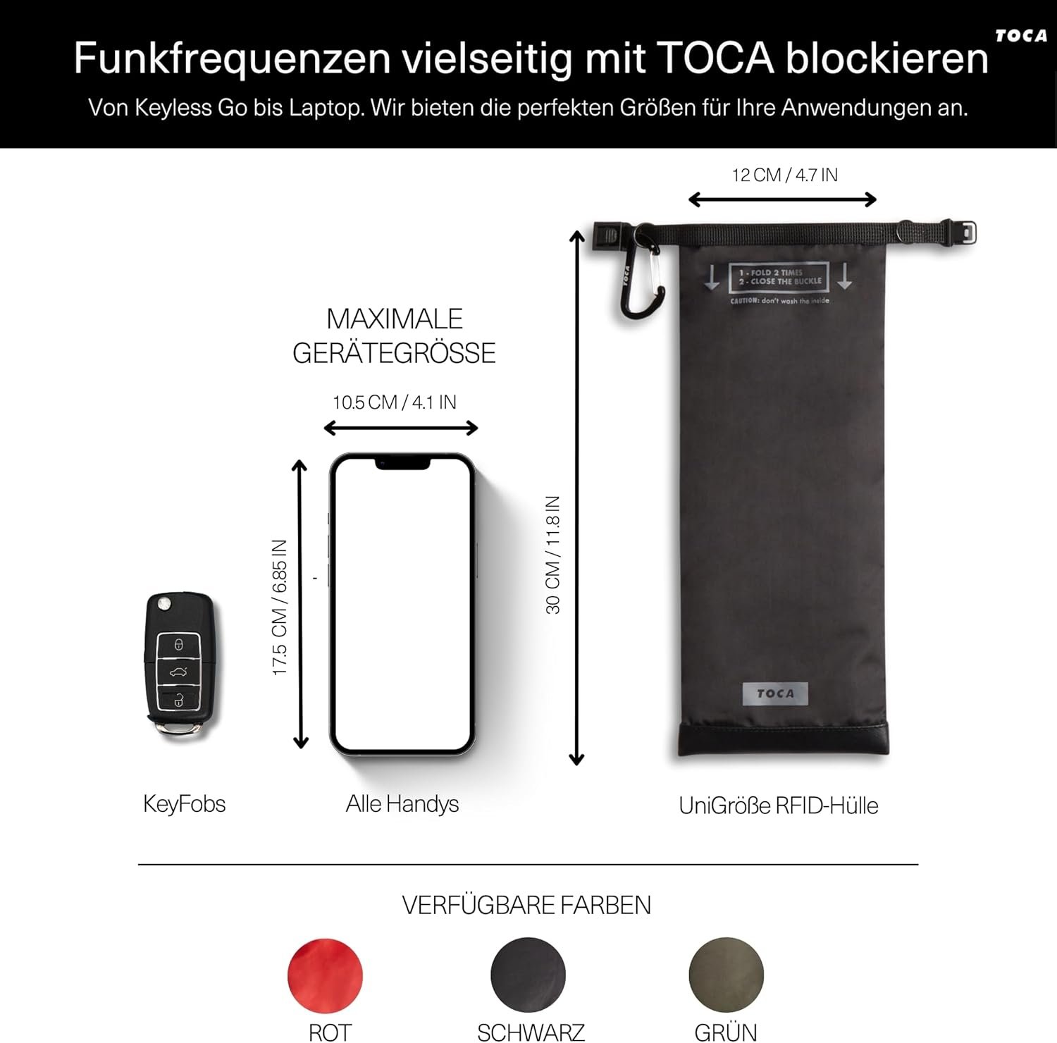TOCA No Signal Sleeve – 5G Faraday-Handyhülle zum Schutz vor EMF und Tracking – Bild 4