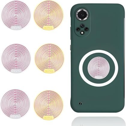 Mumjooyi Strahlenschutz Handy Aufkleber 6 Stück EMF Schutz Abschirmung Strahlung EMF Blocker Aufkleber für Telefon Laptop Tablet-Computer und Alle Elektronischen Geräte