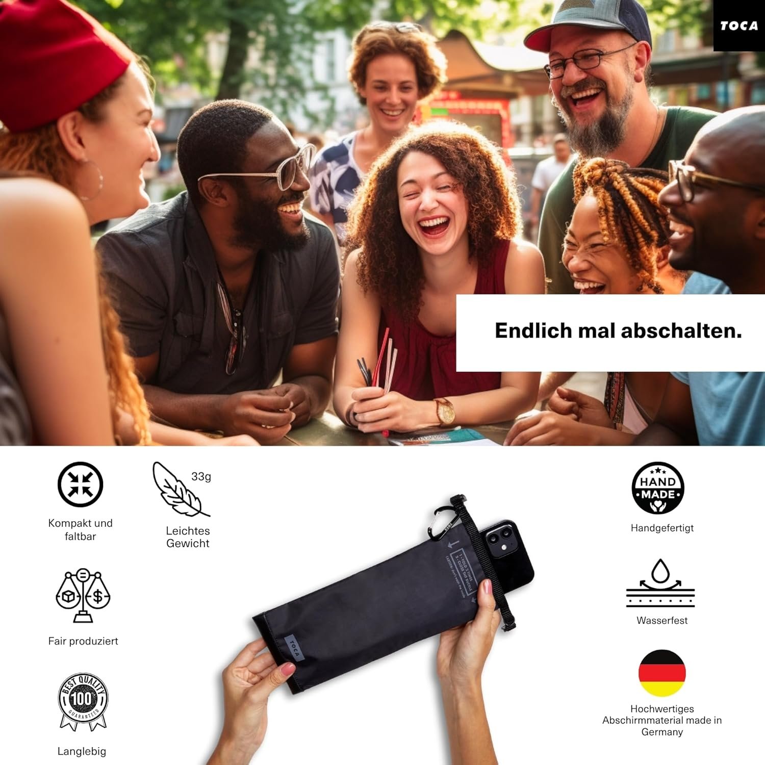 TOCA No Signal Sleeve – 5G Faraday-Handyhülle zum Schutz vor EMF und Tracking – Bild 6